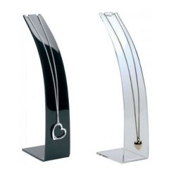 Halssmykkestativ, klar eller sort akryl