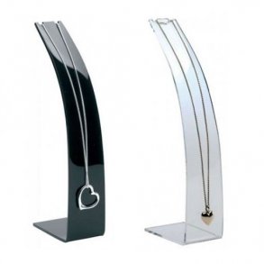 Halsband displayställ, klar eller svart akryl