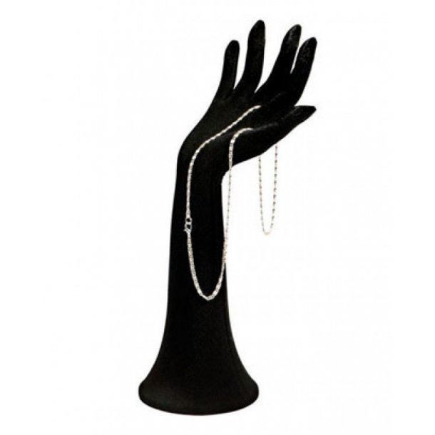 Hand display - Black - Flock - H35 cm