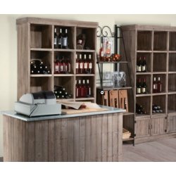 Heritage rumdeler eller ben reol med 9 rum