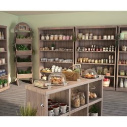 Heritage markedsvogn light med tavle