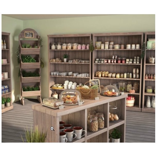 Heritage rumdeler eller ben reol med 9 rum