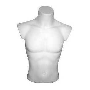 Mäns bustier topp - LUX - vit