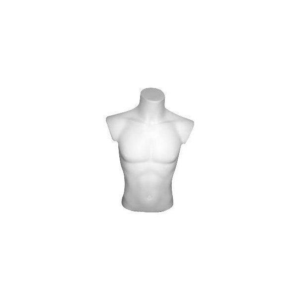 Men's bustier top - LUX - white