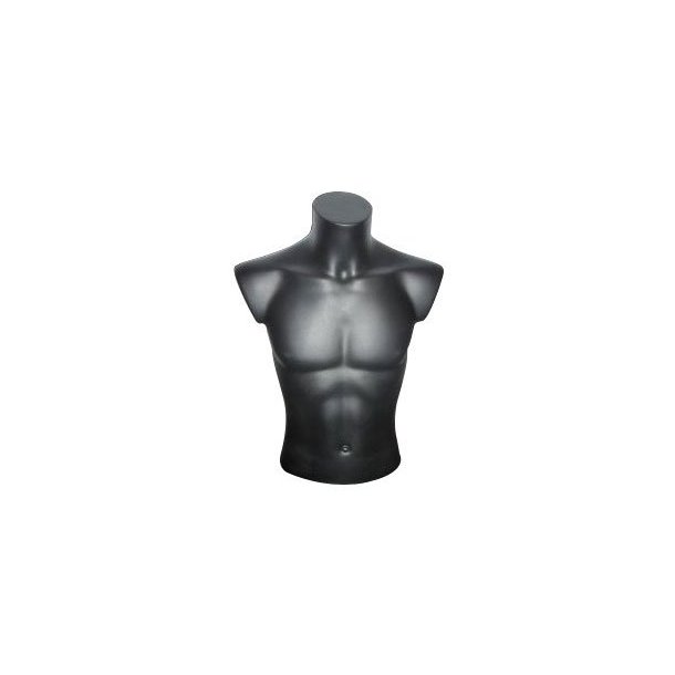 Men's bustier top - LUX - black