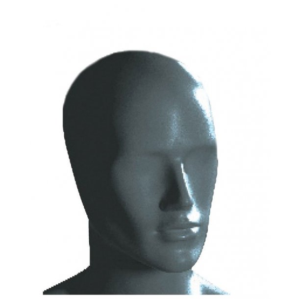 Male mannequin head in gray - MIX