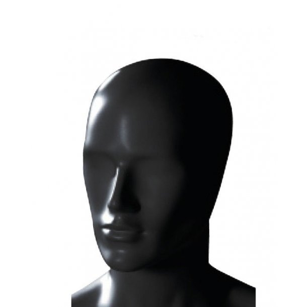 Male mannequin head in black - MIX