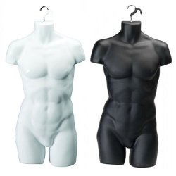 Torso - Hanging torso without back - Men - black or white
