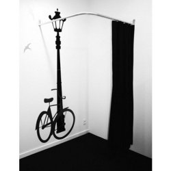 Curtains for wall-mounted fitting rooms - 2 widths - 2 colors