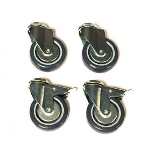 Sales table LUTON II - Black frame - Plates: Glass or melamine