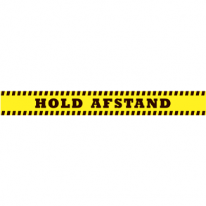 KEEP DISTANCE Floor Stickers yellow/black 12 pcs.