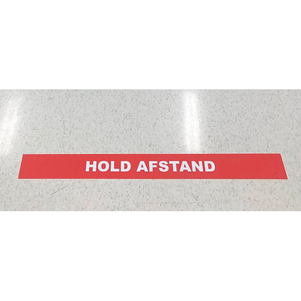 KEEP DISTANCE Floor stickers red/white 12 pcs.