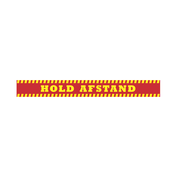 KEEP DISTANCE Floor stickers red/yellow 12 pcs.