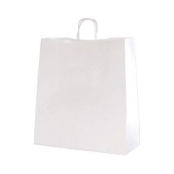 Genbrugs papirsposer - Hvide - H36 cm - 50 stk 