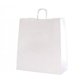 Recycled paper bags - White - H36 cm - 50 pcs