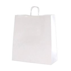 Genbrugs papirsposer - Hvide - H44 cm - 50 stk 