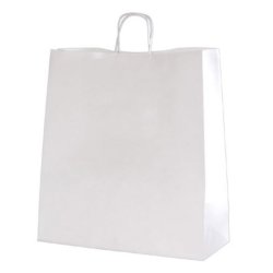 Genbrugs papirsposer - Hvide - H48 cm - 50 stk 