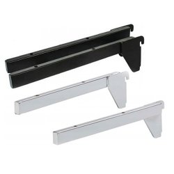Shelf brackets for Pipe-Line and Framework wall systems