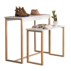 Butiksreol i tr - Skagen - H100 cm