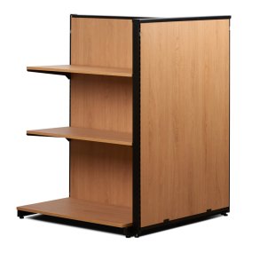 Inventar reoler 2-sidet sort og ege tr