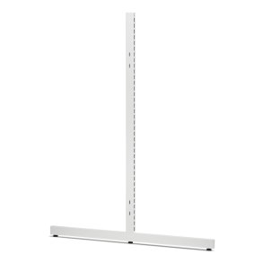 Inventarsjle T-fod H-140 cm | Hvid