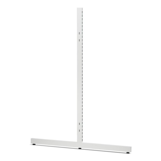 Inventarsjle T-fod H-140 cm | Hvid