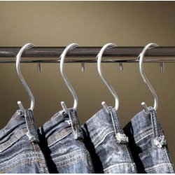 Jeanskroge i Zink - S-kroge - H 10,5 cm - 20 stk