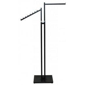 Joy-stativ m. 2 arme - 1 lige & 1 skr - Sort