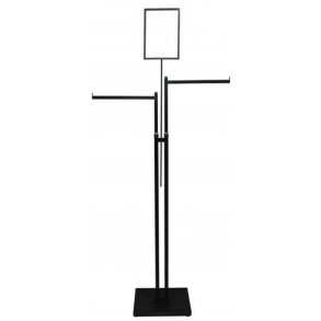 Joy-stativ m. 2 lige arme - Sort