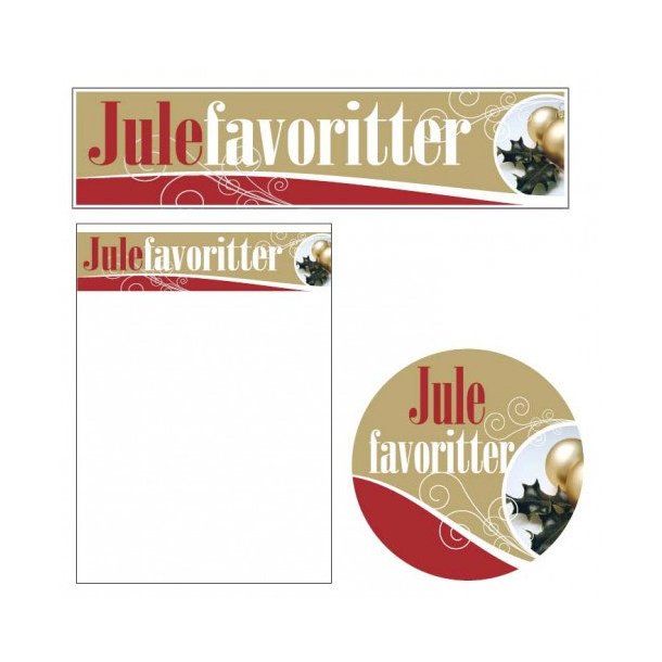 Christmas decoration: sales signs, streamers, labels, etc. - JUL 4