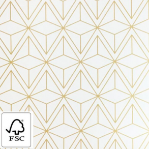 Gift wrap gold/cream - W 40 cm