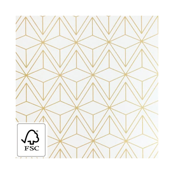 Gift wrap gold/cream - W 40 cm