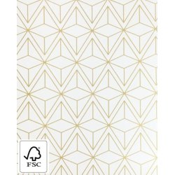 Gift wrap gold/cream - W 57 cm