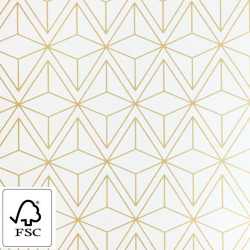 Gift wrap gold/cream - W 40 cm