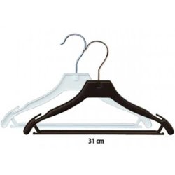 Junior hanger in plastic with hook and rod - 31 cm - 2 colors - 100 pcs