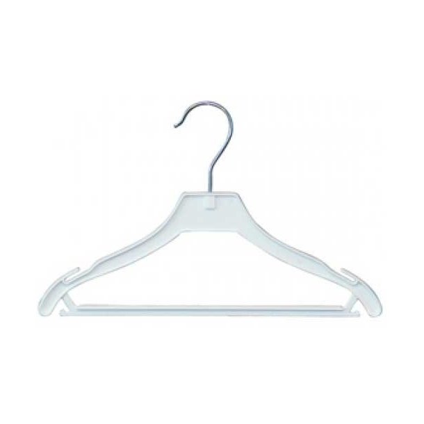 Junior hanger in plastic with hook and rod - 31 cm - 2 colors - 100 pcs