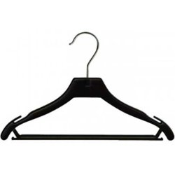 Junior hanger in plastic with hook and rod - 31 cm - 2 colors - 100 pcs