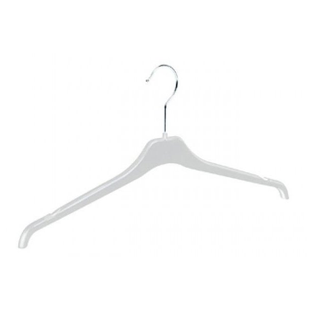 Clothes hanger in plastic with notch - 41 cm - 2 colors - 400 pcs