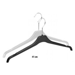 Clothes hanger in plastic with notch - 41 cm - 2 colors - 400 pcs