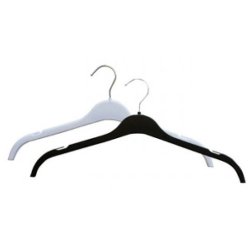 Plastic hanger with notch - 43 cm - 100 pcs