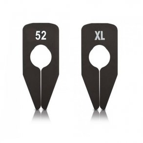 Storleksmarkrer fr stavar, plaggnummer, svart - 10 st.