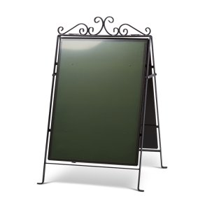 Antik gadeskilt i smedejern | 70x50 cm