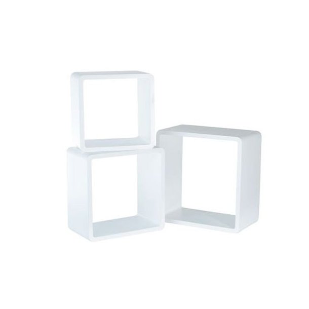 Cube set - 3 white cubes - H30, H35, H40 cm