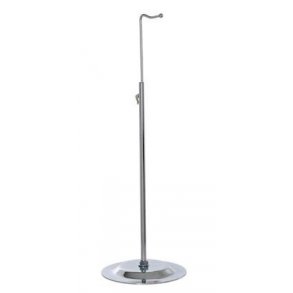 L-display - Satin Chrome - Höjd 42-70 cm