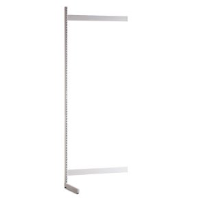 L-Reol tillgsfag hvid B-90 x H-240 cm