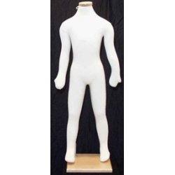 Leddelte bjelige brnemannequiner 0-10 r m. strop og bgetop