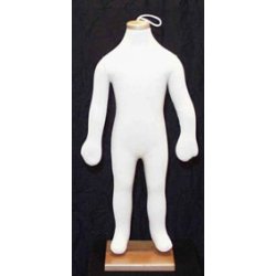 Leddelte bjelige brnemannequiner 0-10 r m. strop og bgetop