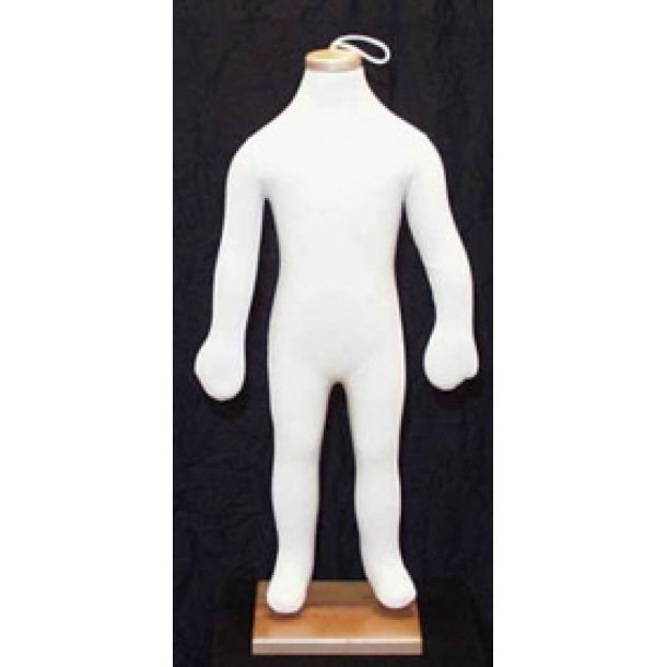 Leddelte bjelige brnemannequiner 0-10 r m. strop og bgetop