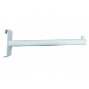 Straight front bracket for grid - L26 cm - white