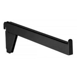 Straight front brackets for wall rails - Pipe-Line &amp; Framework - Black